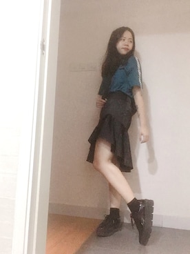 「アイテム（ピアス（両耳用））」を使った、Venus T 🖤さん（レディース・157cm・20代）の秋コーディネート