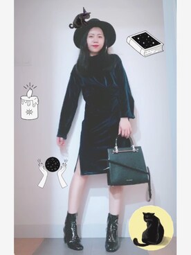 「アイテム（ピアス（両耳用））」を使った、Venus T 🖤さん（レディース・157cm・20代）の秋コーディネート