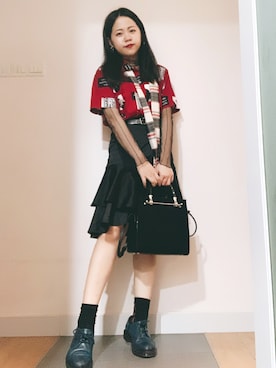 「アイテム（ピアス（両耳用））」を使った、Venus T 🖤さん（レディース・157cm・20代）の秋コーディネート