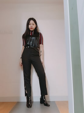 「アイテム（ピアス（両耳用））」を使った、Venus T 🖤さん（レディース・157cm・20代）の秋コーディネート