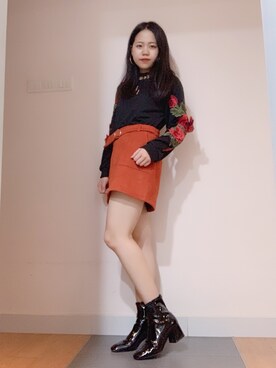 「アイテム（ピアス（両耳用））」を使った、Venus T 🖤さん（レディース・157cm・20代）の冬コーディネート