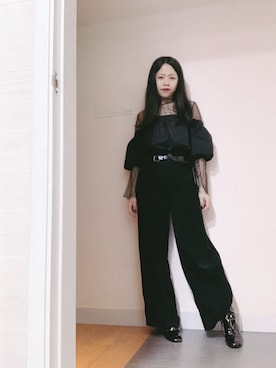 「アイテム（ピアス（両耳用））」を使った、Venus T 🖤さん（レディース・157cm・20代）の冬コーディネート