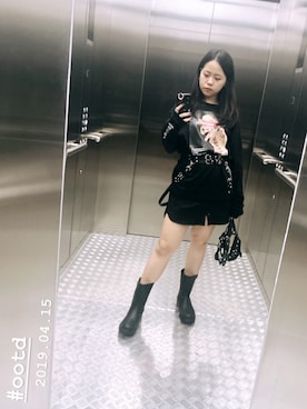 「アイテム（PC・スマホグッズ/家電）」を使った、Venus T 🖤さん（レディース・157cm・20代）の春コーディネート