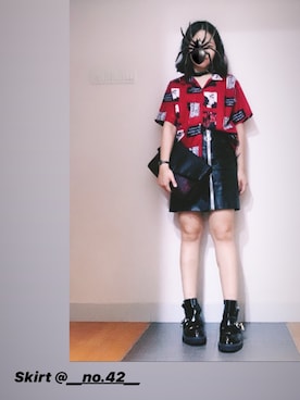 「PULL&BEAR（プルアンドベア）のアイテム（ブーツ）」を使った、Venus T 🖤さん（レディース・157cm）の秋コーディネート