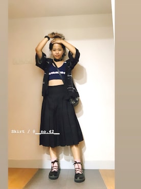 「kimono」｜「アイテム（パンプス）」を使った、Venus T 🖤さん（レディース・157cm）の夏コーディネート