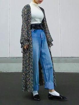 「Another Edition（アナザーエディション）のアイテム（ワンピース/ドレス）」を使った、yukiさん（レディース・152cm）の冬コーディネート