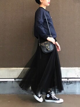 「アイテム（ブルゾン）」を使った、yukiさん（レディース・152cm・30代）の春コーディネート