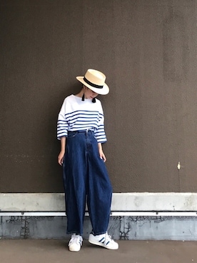 「SMELLY（スメリー）のアイテム（ピアス（両耳用））」を使った、yukiさん（レディース・152cm）の夏コーディネート