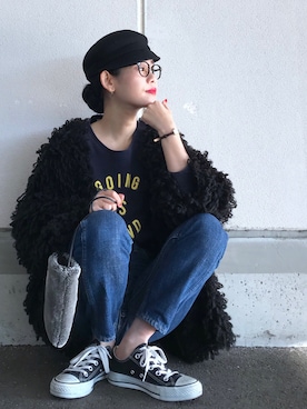 「GRILLO（グリーロ）のアイテム」を使った、yukiさん（レディース・152cm）の秋コーディネート