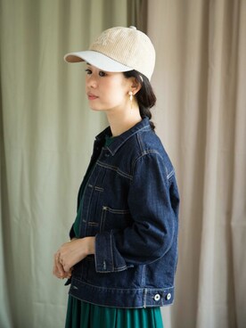 「perkyroom」｜「アイテム（キャップ）」を使った、yukiさん（レディース・152cm）の秋コーディネート