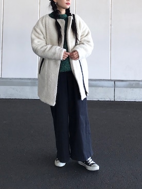 「アイテム（ブルゾン）」を使った、yukiさん（レディース・152cm・30代）の秋コーディネート