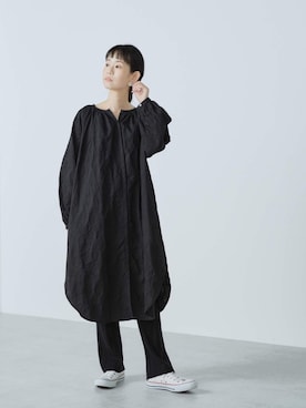 「PUAL CE CIN（ピュアルセシン）のアイテム（ワンピース/ドレス）」を使った、yukiさん（レディース・152cm）の冬コーディネート