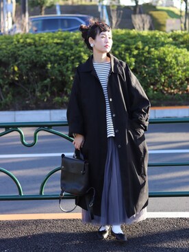 yukiさんの「[低身長サイズ有]チュールロングスカート」を使ったコーディネート