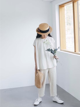 「andr」｜「アイテム（トップス）」を使った、yukiさん（レディース・152cm）の春コーディネート