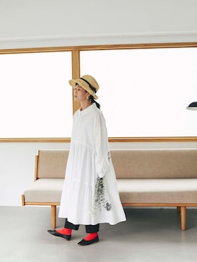 「andr」｜「アイテム（ワンピース/ドレス）」を使った、yukiさん（レディース・152cm）の春コーディネート