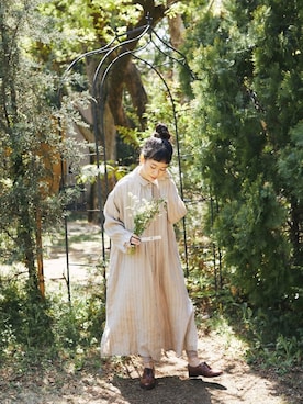 「andr」｜「アイテム（ワンピース/ドレス）」を使った、yukiさん（レディース・152cm）の春コーディネート