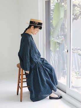 「andr」｜「アイテム（ワンピース/ドレス）」を使った、yukiさん（レディース・152cm）の春コーディネート