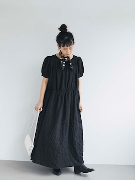 「andr」｜「アイテム（ワンピース/ドレス）」を使った、yukiさん（レディース・152cm）の春コーディネート