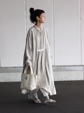 「Libra Cue（リブラ キュー）のアイテム（パンツ）」を使った、yukiさん（レディース・152cm）の春コーディネート