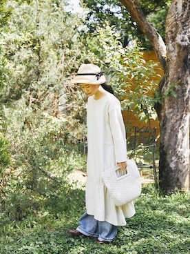 「andr」｜「アイテム（ワンピース/ドレス）」を使った、yukiさん（レディース・152cm）の夏コーディネート