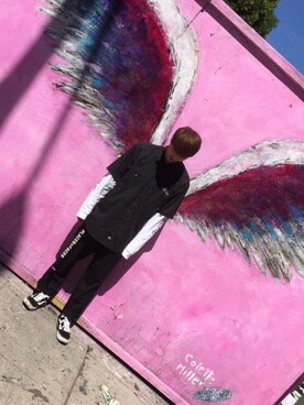 「韓国好きな人と繋がりたい」｜Yugaさん（メンズ・175cm）の夏コーディネート