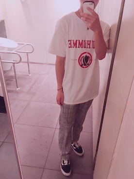 「韓国好きな人と繋がりたい」｜Yugaさん（メンズ・175cm）の夏コーディネート