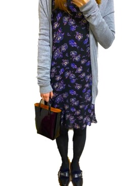 Tomorrowland トゥモローランド のワンピース パープル系 を使った人気ファッションコーディネート Wear