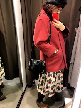 「PAR ICI（パーリッシィ）のアイテム（帽子）」を使った、てりさん（レディース・167cm）の冬コーディネート