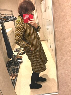 「柄物好き」｜てりさん（レディース・167cm）の冬コーディネート