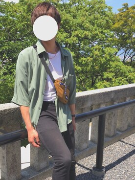 🕷りく🕷さんの「Hanes×SHIPS AUTHENTIC PRODUCTS: Tシャツ Japan Fit（2枚組）」を使ったコーディネート