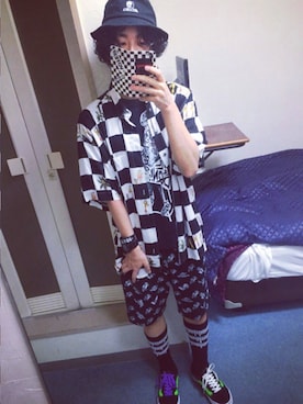 「SKULLSKATES」｜KYO-SUKEさん（メンズ・170cm）の夏コーディネート
