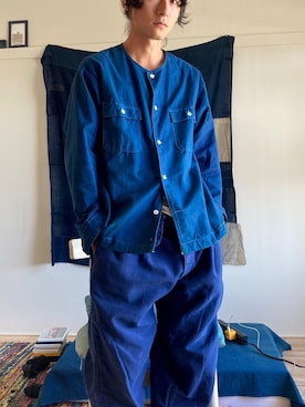 「zucca」｜「アイテム（ノーカラージャケット）」を使った、ntさん（メンズ・165cm）の秋コーディネート
