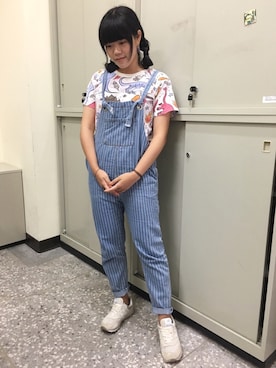 「BASEZOO （BASEZOO ）のアイテム（トップス）」を使った、袁yuanさん（レディース・163cm）の夏コーディネート