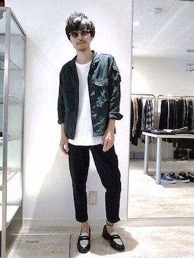 「nonnative(ノンネイティブ)のアイテム(トップス)」を使った、tinyworldさん(メンズ・174cm)の春コーディネート