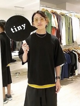 「GDC（ジーディーシー）のアイテム」を使った、tinyworldさん（メンズ・177cm）の夏コーディネート