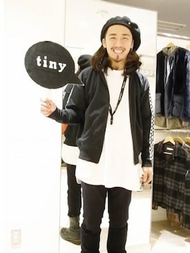 「アイテム（ジャージ）」を使った、tinyworldさん（メンズ・178cm）の秋コーディネート