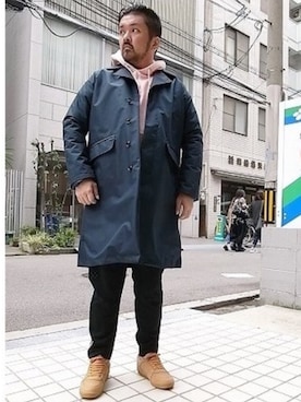 「ジャージーパンツ」｜「アイテム（その他アウター）」を使った、tinyworldさん（メンズ・173cm）の冬コーディネート