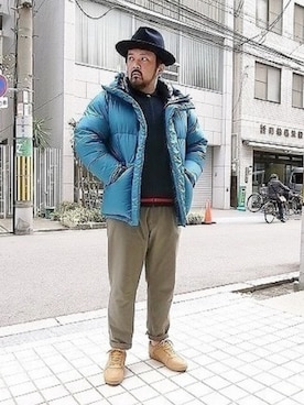 「DELUXE（デラックス）のアイテム」を使った、tinyworldさん（メンズ・173cm）の冬コーディネート