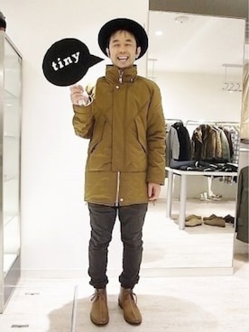 「nonnative（ノンネイティブ）のアイテム（ジャケット/アウター）」を使った、tinyworldさん（メンズ・175cm）の冬コーディネート