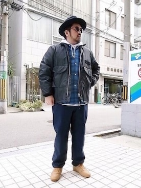 「GDC（ジーディーシー）のアイテム」を使った、tinyworldさん（メンズ・173cm）の冬コーディネート