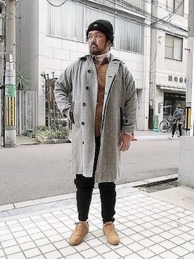 「DELUXE（デラックス）のアイテム」を使った、tinyworldさん（メンズ・173cm）の冬コーディネート