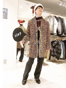 「アイテム（その他アウター、その他）」を使った、tinyworldさん（メンズ・174cm）の冬コーディネート