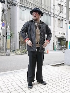 「GDC（ジーディーシー）のアイテム」を使った、tinyworldさん（メンズ・173cm）の冬コーディネート