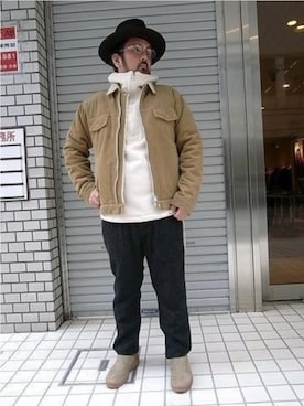 「nonnative（ノンネイティブ）のアイテム（その他アウター）」を使った、tinyworldさん（メンズ・173cm）の冬コーディネート
