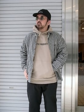「COOTIE」｜「アイテム（その他アウター）」を使った、tinyworldさん（メンズ・173cm）の春コーディネート