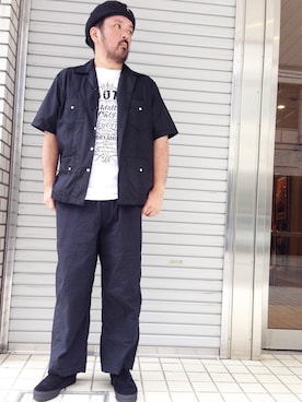 「COOTIE」｜「アイテム（スリッポン）」を使った、tinyworldさん（メンズ・173cm）の夏コーディネート