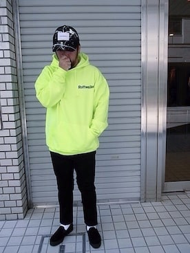 「COOTIE PRODUCTIONS（クーティープロダクションズ）のアイテム」を使った、tinyworldさん（メンズ・173cm）の秋コーディネート