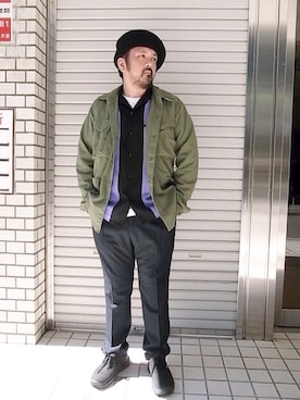 「nonnative（ノンネイティブ）のアイテム（その他アウター）」を使った、tinyworldさん（メンズ・173cm）の秋コーディネート