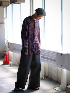 「LEMAIRE（ルメール）のアイテム」を使った、Keishiro Hidaさん（メンズ・179cm）の秋コーディネート