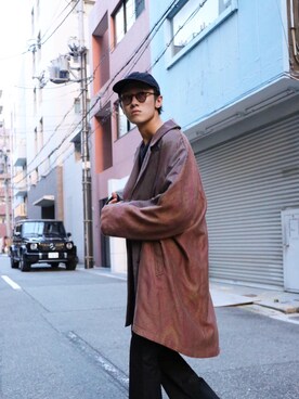 「SHINYAKOZUKA（シンヤコヅカ）のアイテム（ジャケット/アウター）」を使った、Keishiro Hidaさん（メンズ・179cm）の夏コーディネート
